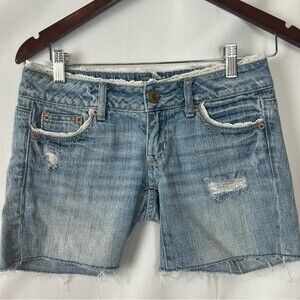 American Eagle Jean Denim Lace Shorts